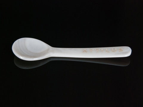 Genuine Mother Of Pearl Caviar Spoons – Set Of 6, 4.5 Inches, Natural Shiny Finish